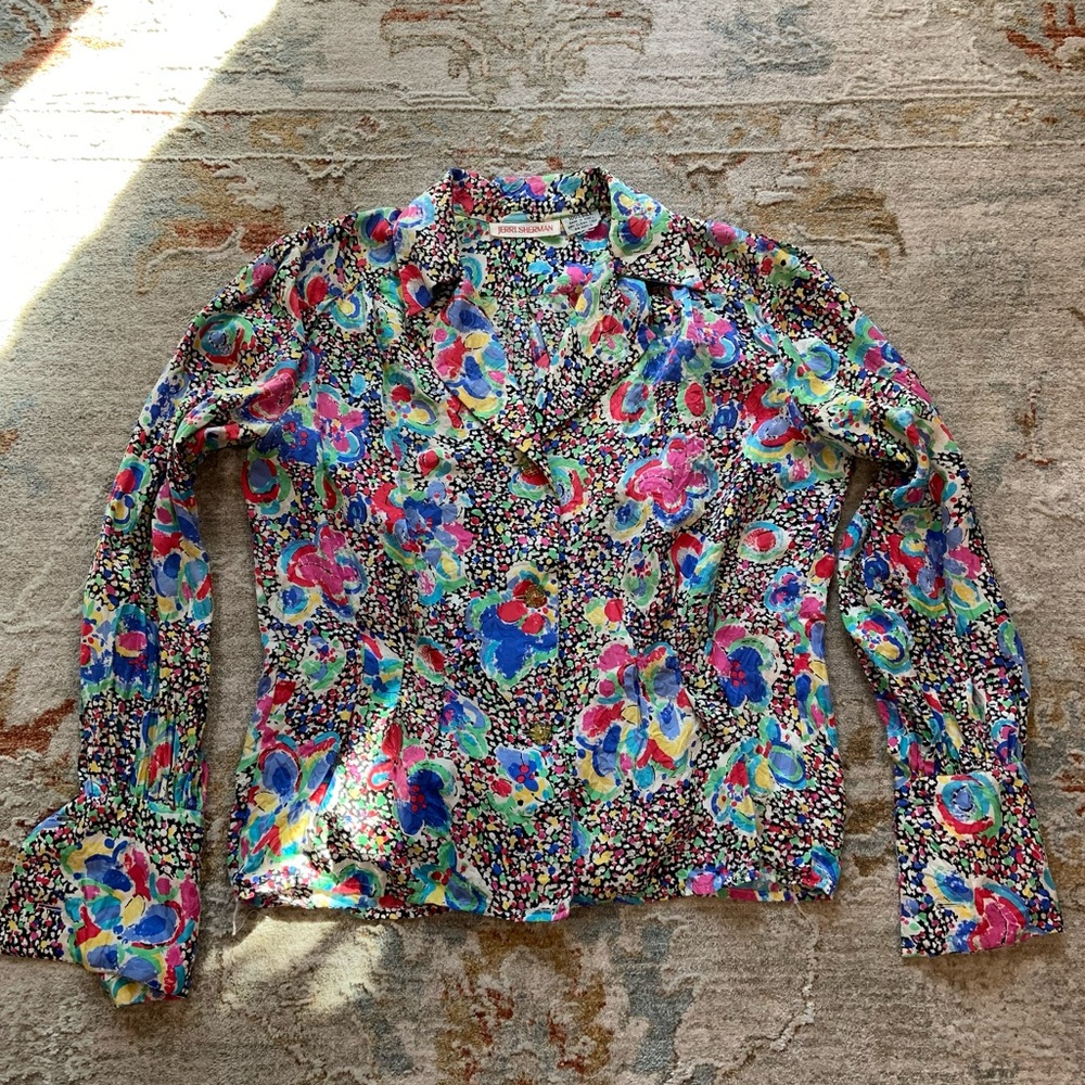 Vintage Jerri Sherman Silk Blouse